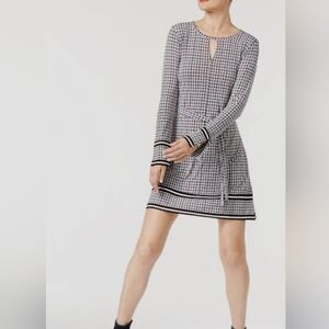 MICHAEL KORS HOUNDSTOOTH DRESS SIZE MEDIUM
